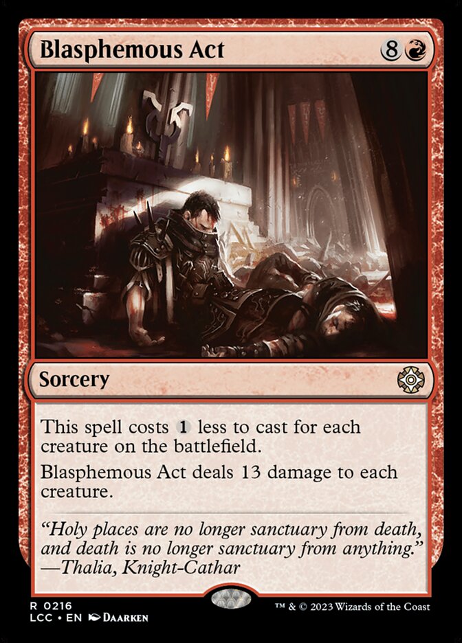 Blasphemous Act 216/370 (Commander: The Lost Caverns of Ixalan)  | Good Games Modbury