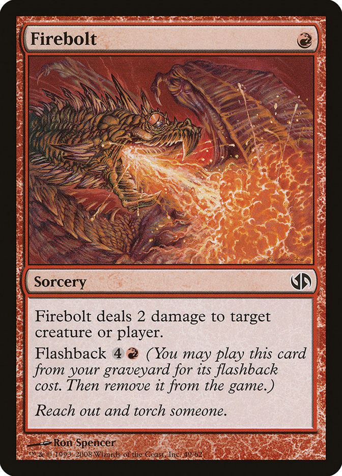 Firebolt 49/62 (Duel Decks: Jace vs. Chandra)  | Good Games Modbury