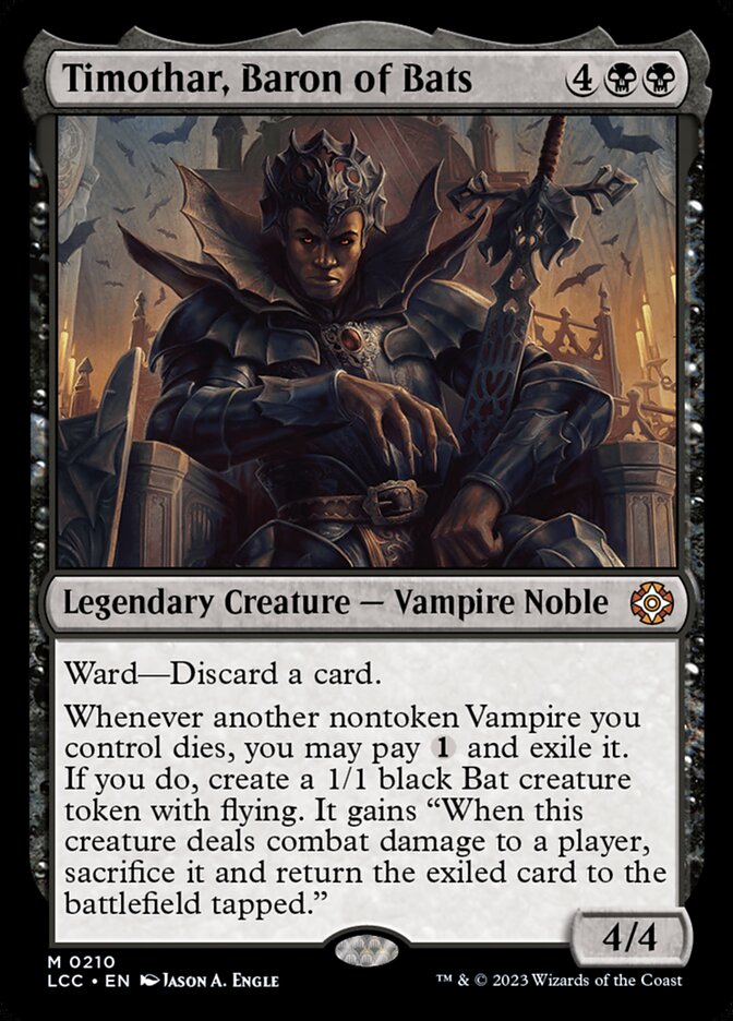 Timothar, Baron of Bats 210/370 (Commander: The Lost Caverns of Ixalan)  | Good Games Modbury