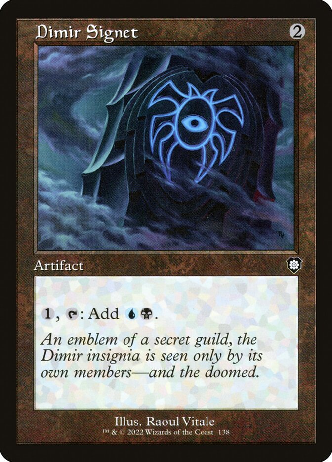 Dimir Signet Retro Frame 138 (Commander: The Brothers' War)  | Good Games Modbury