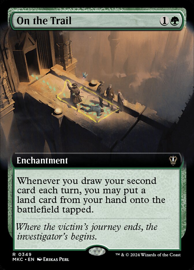 On the Trail 349/311 (Commander: Murders at Karlov Manor)  - Extended Art | Good Games Modbury