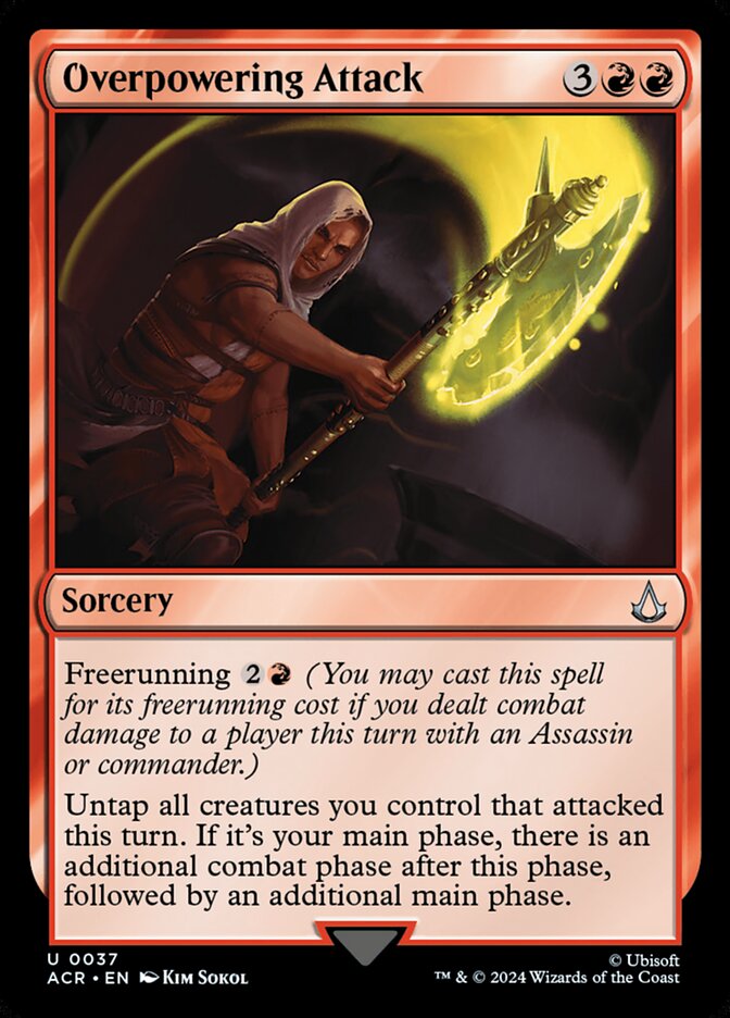 Overpowering Attack 37 (Universes Beyond: Assassin's Creed)  - Foil | Good Games Modbury
