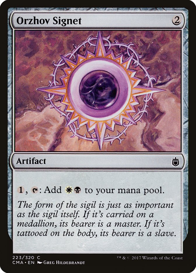 Orzhov Signet 223/320 (Commander Anthology)  | Good Games Modbury