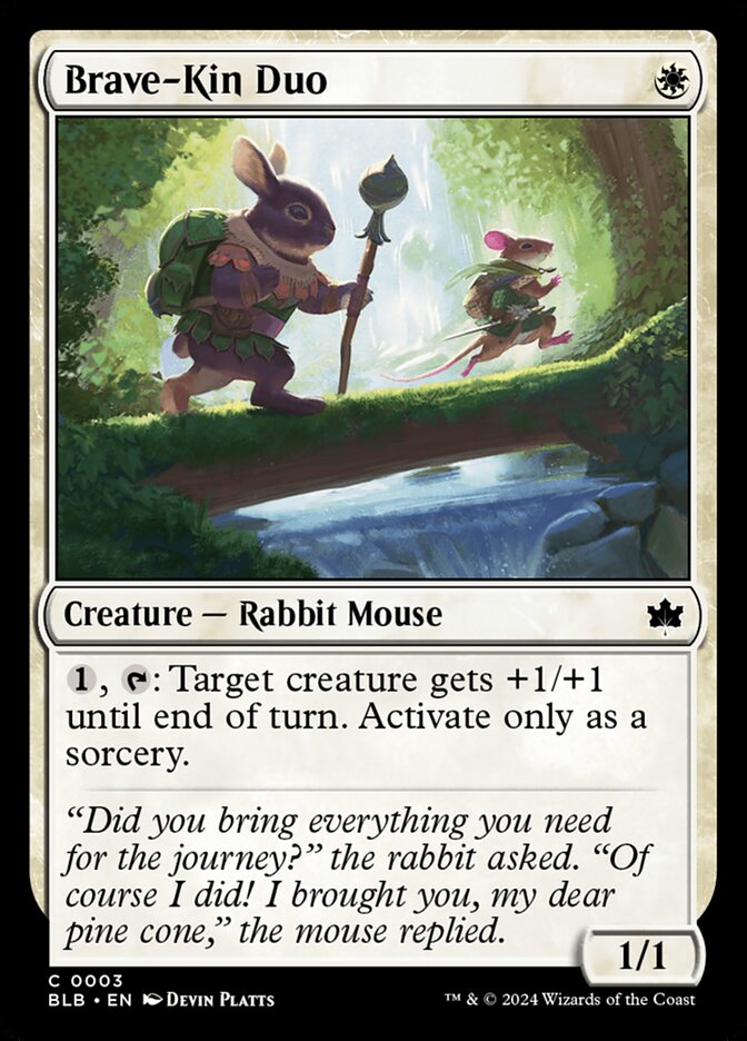 Brave-Kin Duo 3 (Bloomburrow)  - Foil | Good Games Modbury
