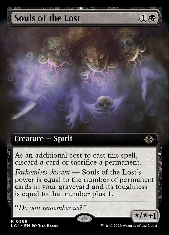 Souls of the Lost 369/291 (The Lost Caverns of Ixalan)  - Extended Art Foil | Good Games Modbury