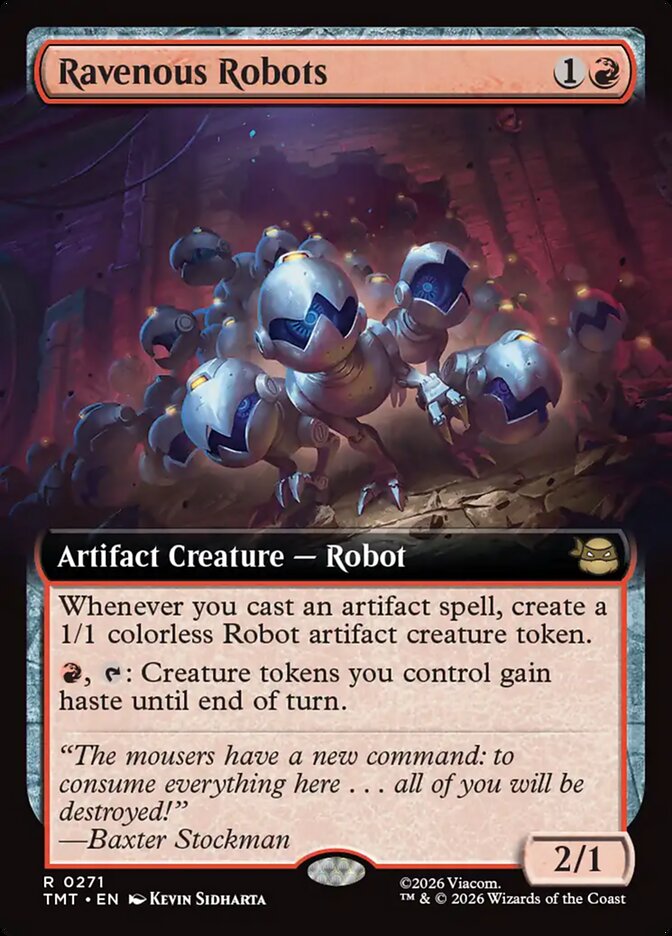 Ravenous Robots 271 (Teenage Mutant Ninja Turtles)  - Extended Art Foil | Good Games Modbury