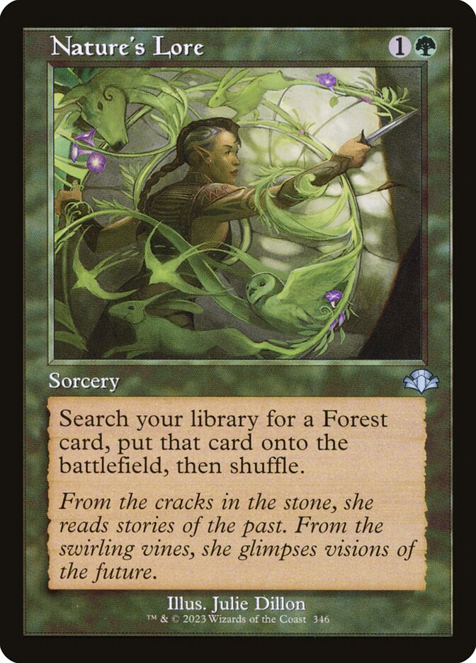 Natures Lore 346 (Dominaria Remastered)  - Retro Foil | Good Games Modbury