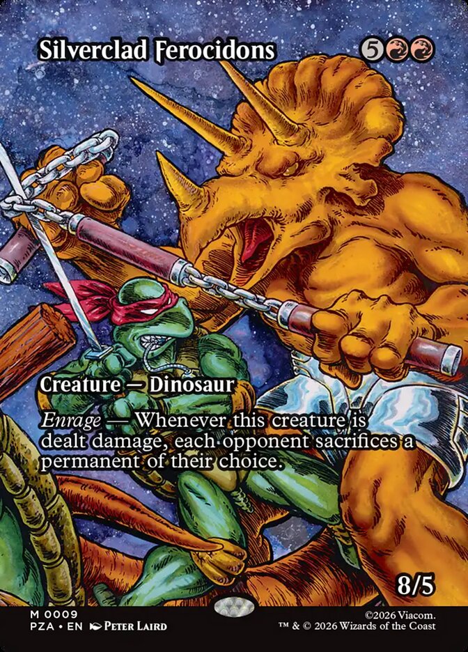 Silverclad Ferocidons 9 (Teenage Mutant Ninja Turtles Source Material)  - Borderless Foil | Good Games Modbury