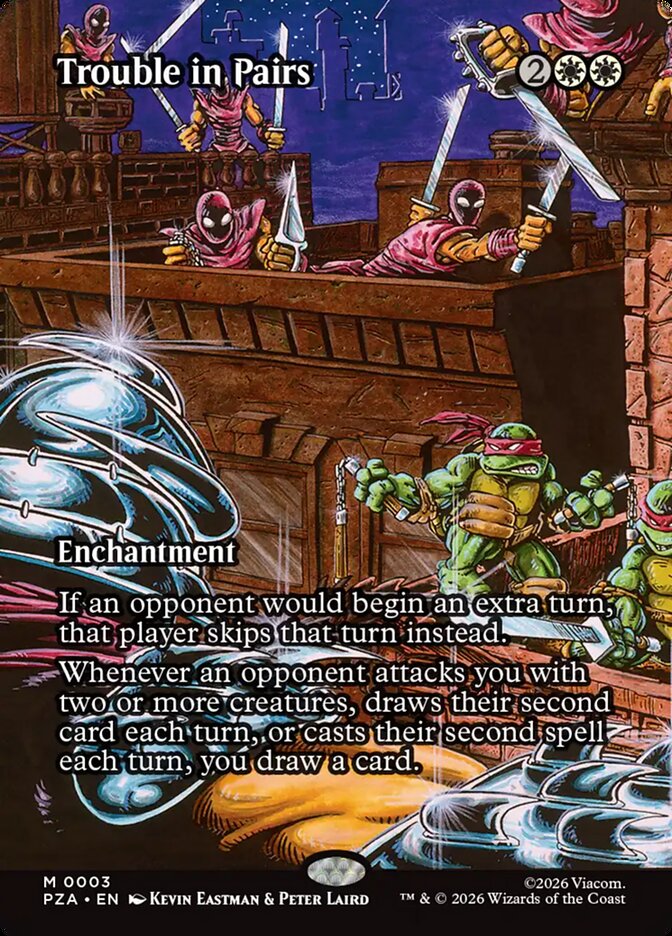 Trouble in Pairs 3/20 (Teenage Mutant Ninja Turtles Source Material)  - Borderless Foil | Good Games Modbury