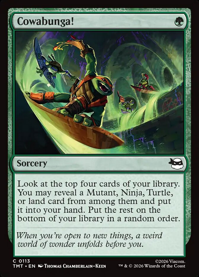 Cowabunga 113/190 (Teenage Mutant Ninja Turtles)  - Foil | Good Games Modbury