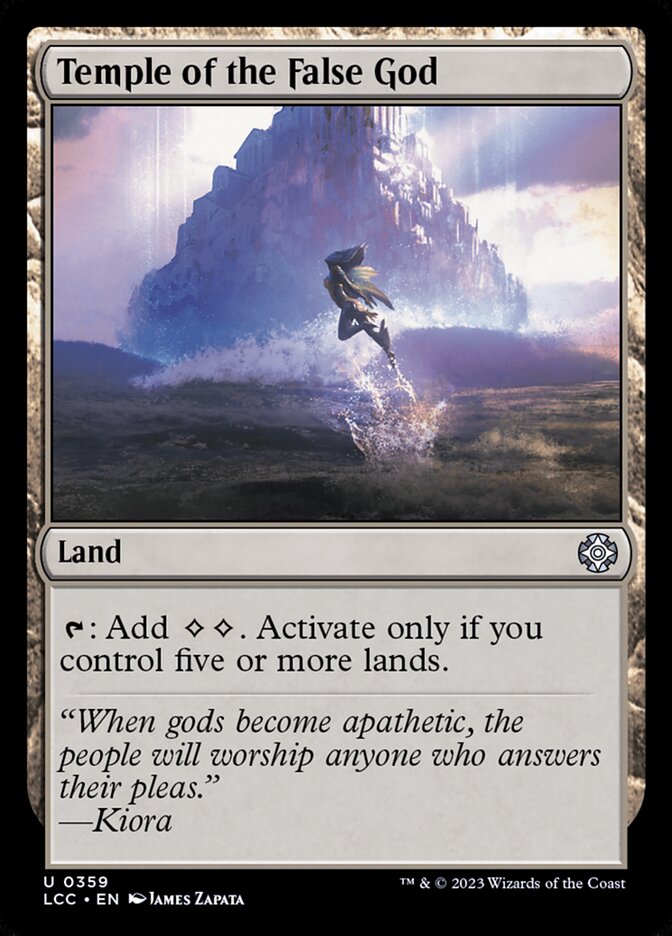 Temple of the False God 359 (Commander: The Lost Caverns of Ixalan)  | Good Games Modbury