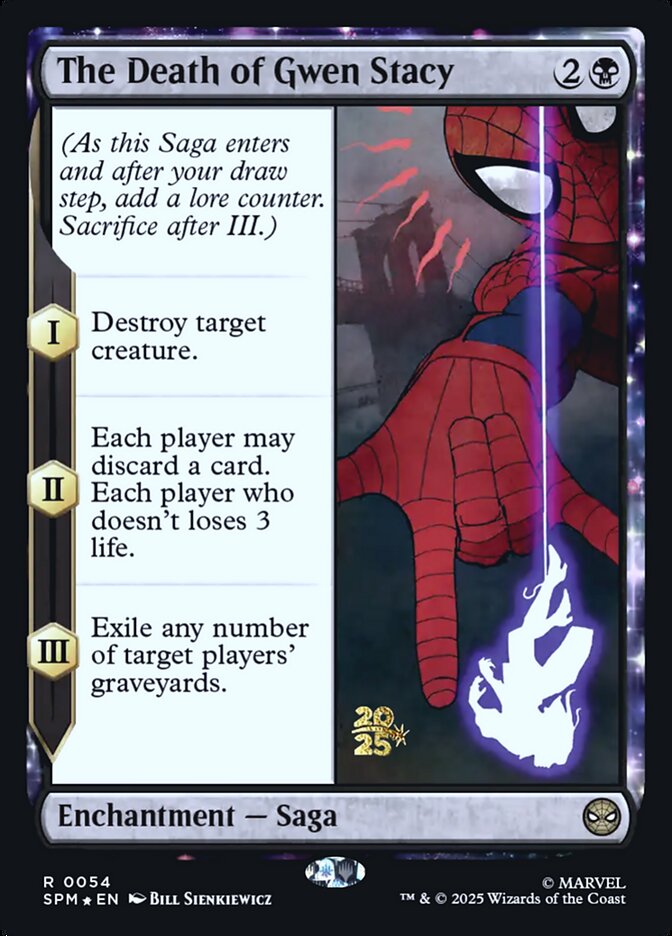 The Death of Gwen Stacy 54s/73 (Prerelease Cards)  - Foil | Good Games Modbury