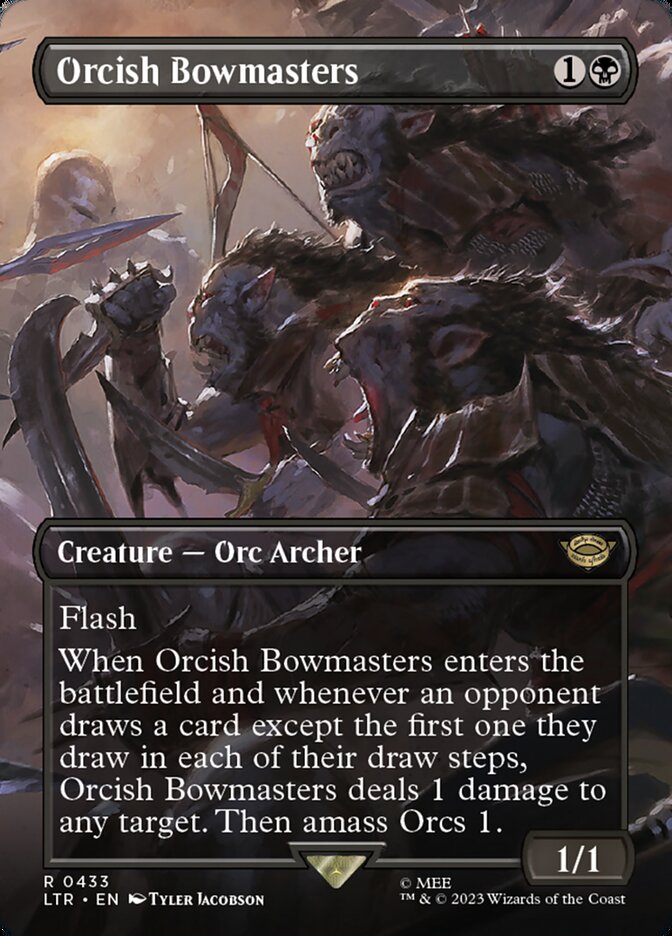 Orcish Bowmasters 433 (Universes Beyond: The Lord of the Rings: Tales of Middle-earth)  - Borderless | Good Games Modbury