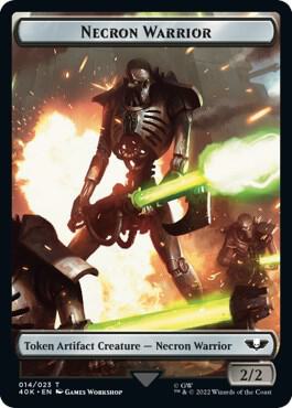 Necron Warrior Insect Double Sided Token 14 // 22 (Universes Beyond: Warhammer 40,000)  | Good Games Modbury