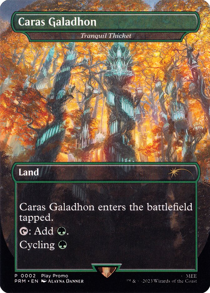 Caras Galadhon Tranquil Thicket 2/4 (Play Promos)  - Borderless | Good Games Modbury