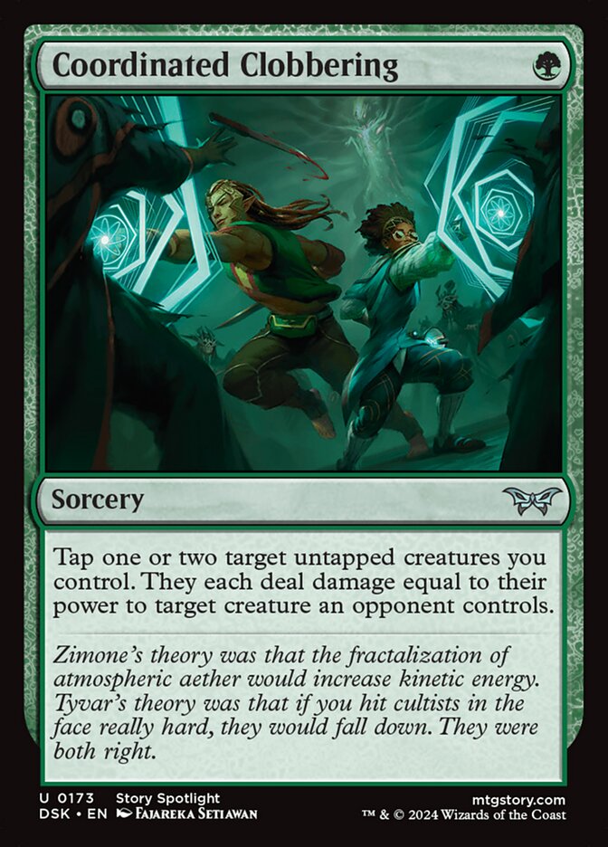 Coordinated Clobbering 173/286 (Duskmourn: House of Horror)  - Foil | Good Games Modbury