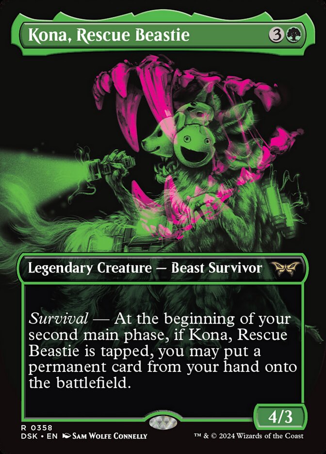 Kona, Rescue Beastie 358/286 (Duskmourn: House of Horror)  - Borderless | Good Games Modbury