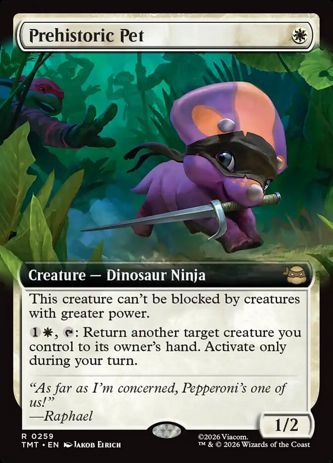 Prehistoric Pet  259/190 (Teenage Mutant Ninja Turtles)  - Extended Art  | Good Games Modbury