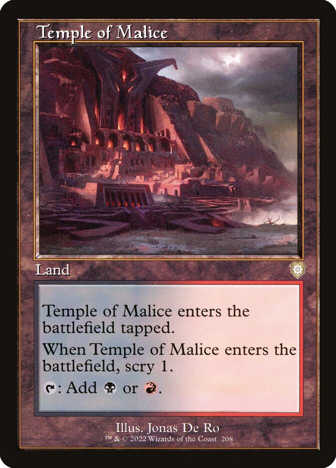 Temple of Malice 208/40 (Commander: The Brothers' War)  | Good Games Modbury