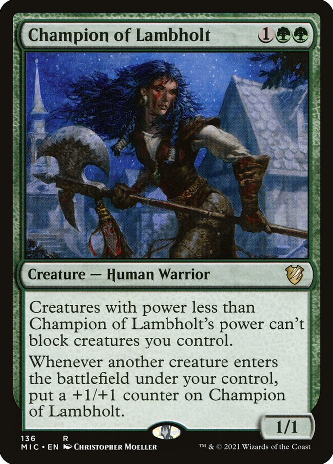 Champion of Lambholt 136 (Commander: Innistrad: Midnight Hunt)  | Good Games Modbury