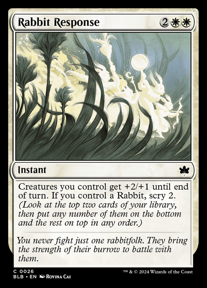 Rabbit Response 26/281 (Bloomburrow)  - Foil | Good Games Modbury
