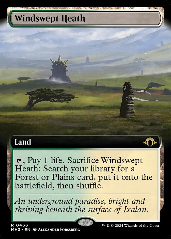Windswept Heath 466 (Modern Horizons 3)  - Extended Art Foil | Good Games Modbury