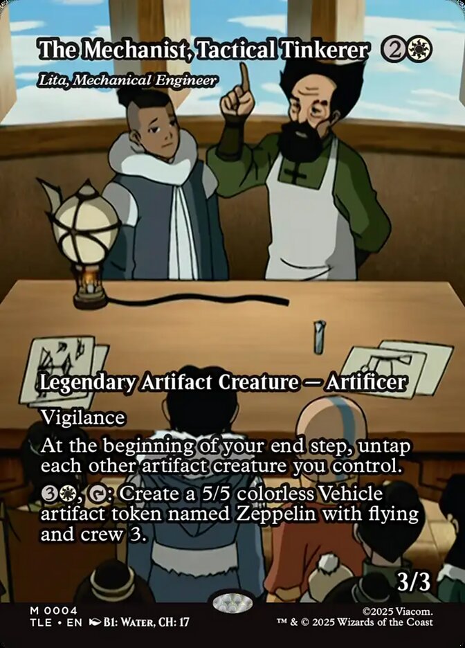 The Mechanist, Tactical Tinkerer - Lita, Mechanical Engineer 4/317 (Avatar: The Last Airbender: Eternal-Legal)  - Borderless | Good Games Modbury