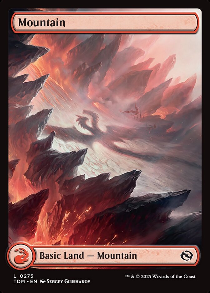 Mountain 275 (Tarkir: Dragonstorm)  - Foil | Good Games Modbury