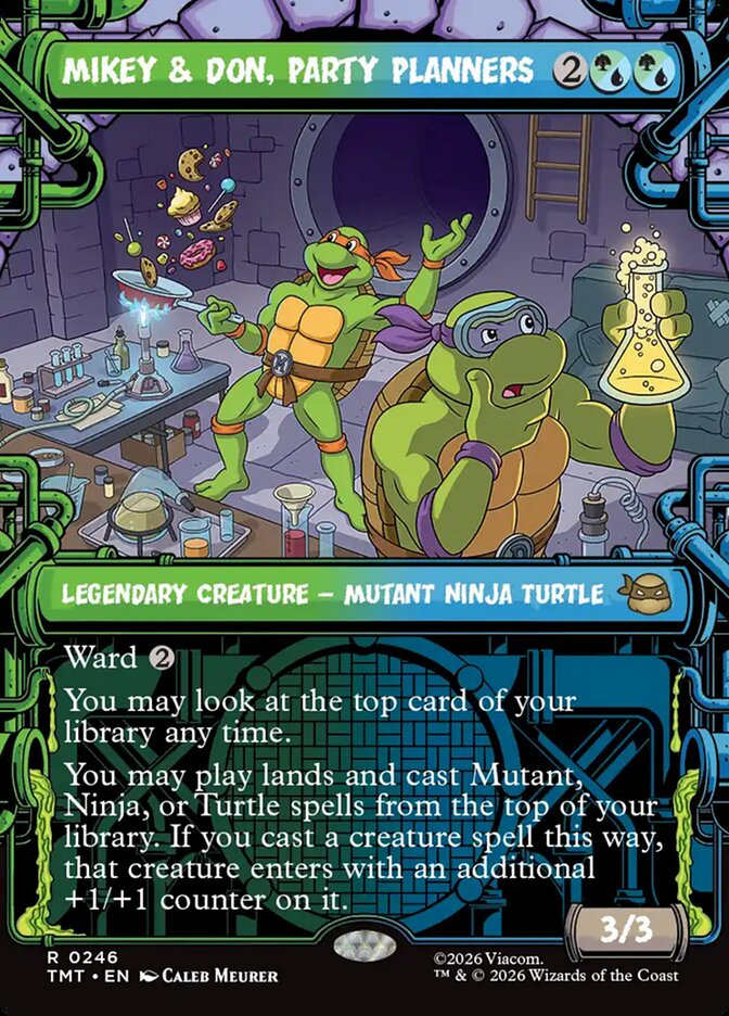 Mikey and Don, Party Planners 246/190 (Teenage Mutant Ninja Turtles)  - Showcase | Good Games Modbury