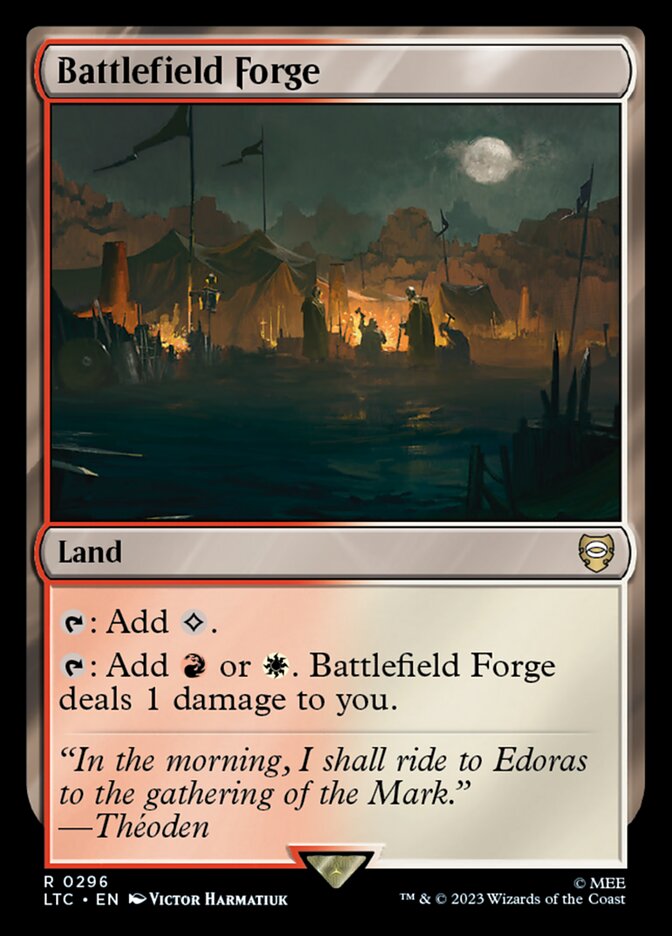 Battlefield Forge 296 (Commander: The Lord of the Rings: Tales of Middle-earth)  | Good Games Modbury