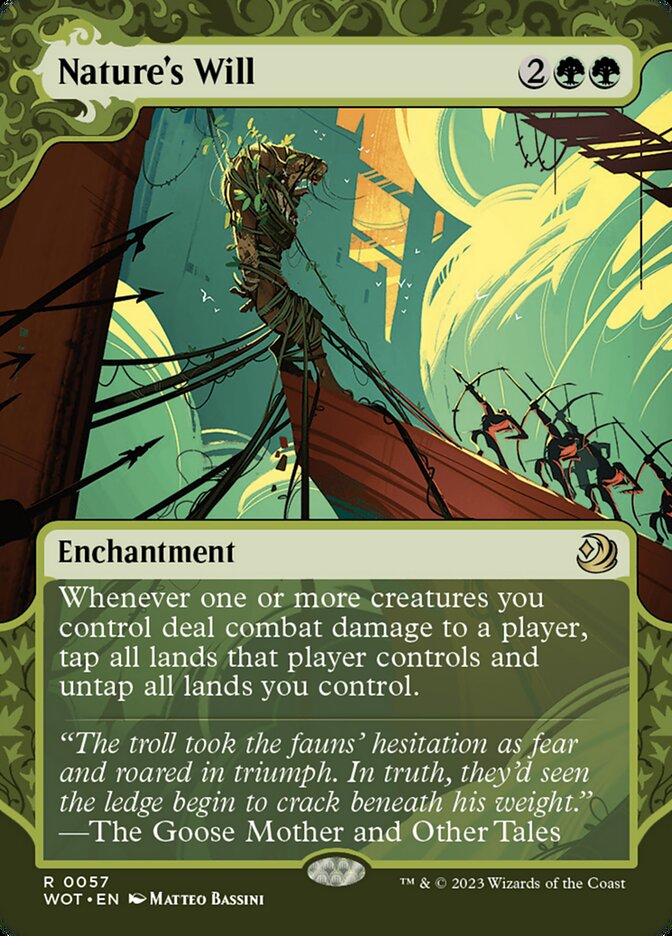 Nature's Will 57 (Wilds of Eldraine: Enchanting Tales)  - Showcase Foil | Good Games Modbury