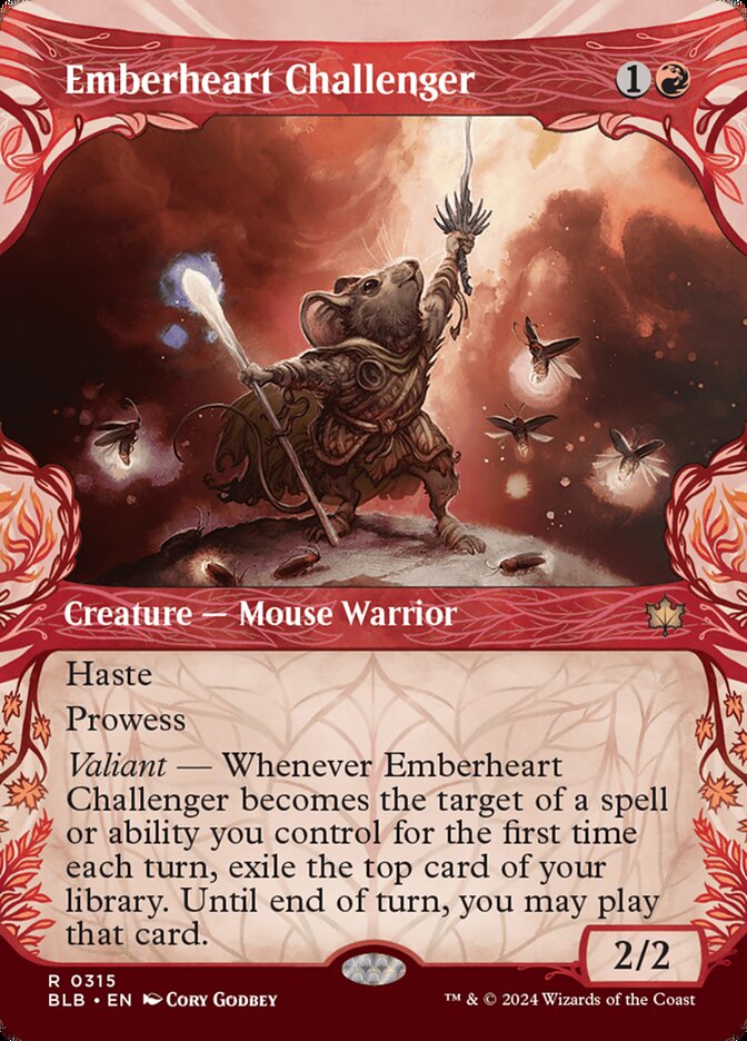 Emberheart Challenger 315/281 (Bloomburrow)  - Showcase Foil | Good Games Modbury