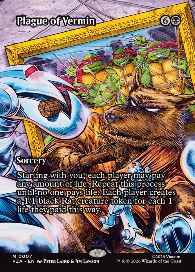 Plague of Vermin 7/20 (Teenage Mutant Ninja Turtles Source Material)  - Borderless Foil | Good Games Modbury