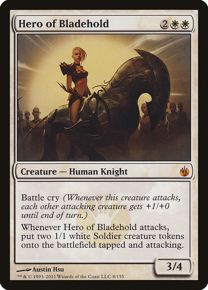 Hero of Bladehold 8/155 (Mirrodin Besieged)  - Foil | Good Games Modbury