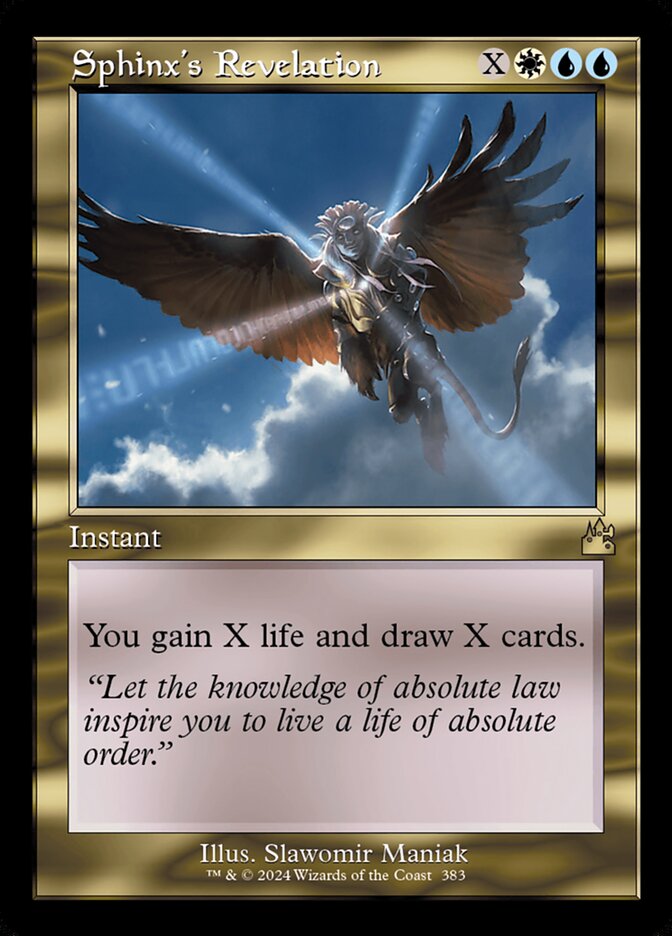 Sphinx's Revelation 383/291 (Ravnica Remastered)  - Retro Foil | Good Games Modbury