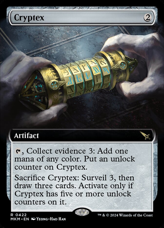 Cryptex 422/286 (Murders at Karlov Manor)  - Extended Art | Good Games Modbury