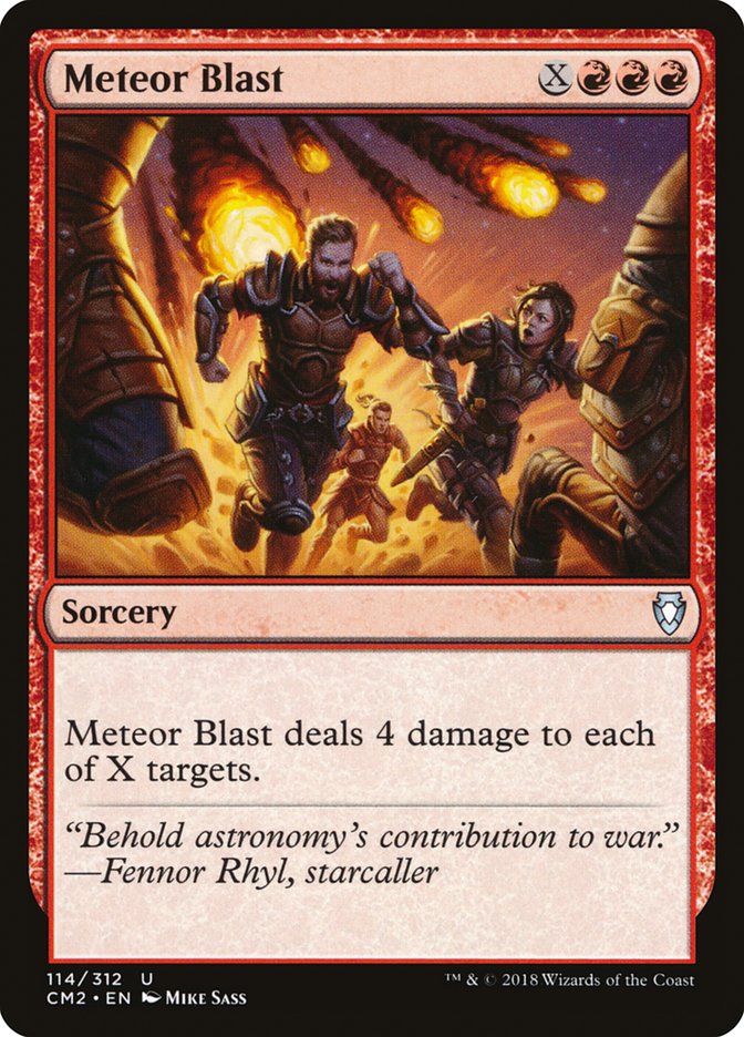 Meteor Blast 114/312 (Commander Anthology Volume II)  | Good Games Modbury