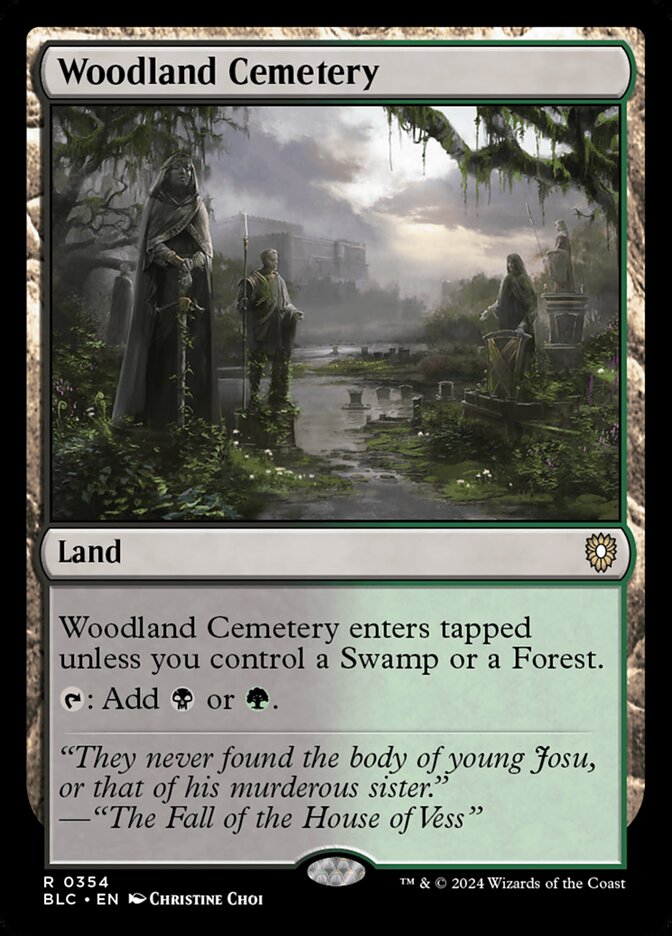 Woodland Cemetery 354/40 (Commander: Bloomburrow)  | Good Games Modbury