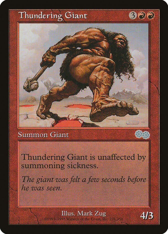 Thundering Giant 221/350 (Urza's Saga)  | Good Games Modbury