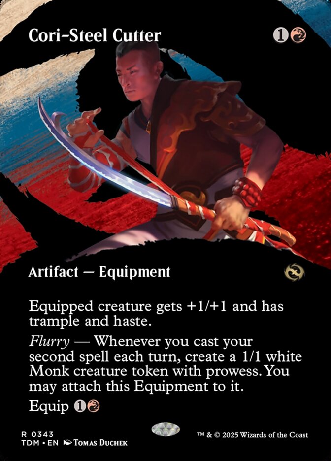 Cori-Steel Cutter 343 (Tarkir: Dragonstorm)  - Borderless | Good Games Modbury