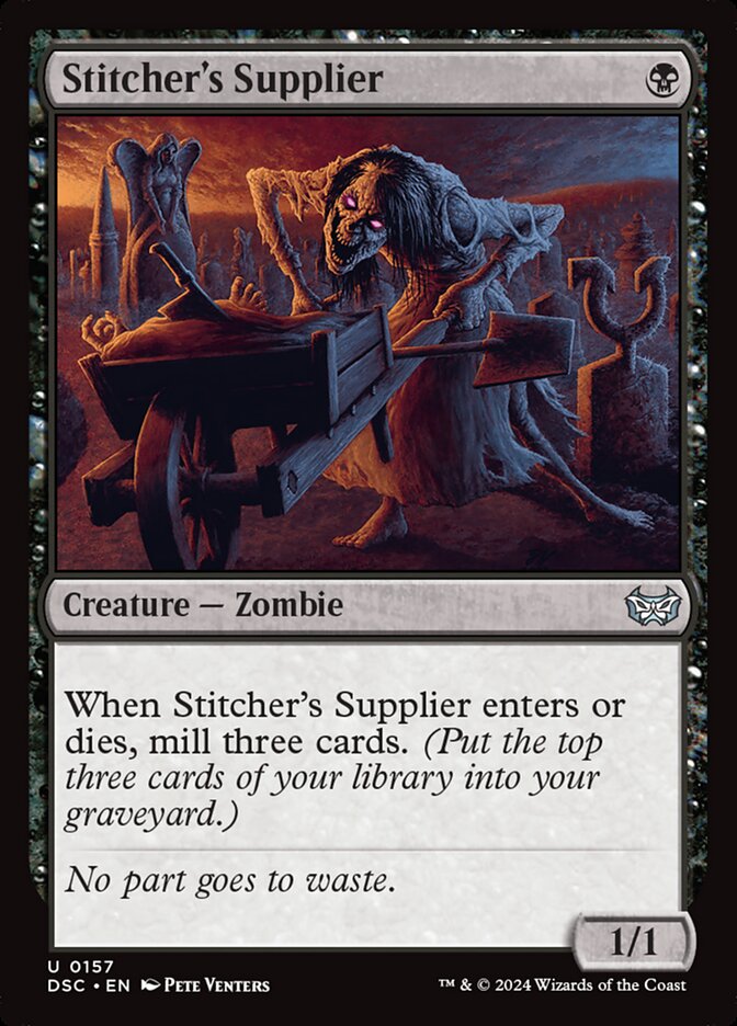 Stitcher's Supplier 157 (Commander: Duskmourn: House of Horror)  | Good Games Modbury