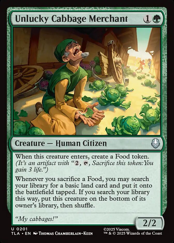 Unlucky Cabbage Merchant 201/286 (Avatar: The Last Airbender)  - Foil | Good Games Modbury