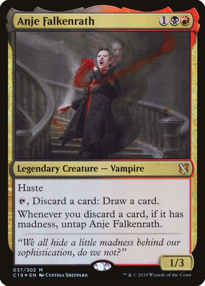 Anje Falkenrath 37/302 (Commander 2019)  - Foil | Good Games Modbury