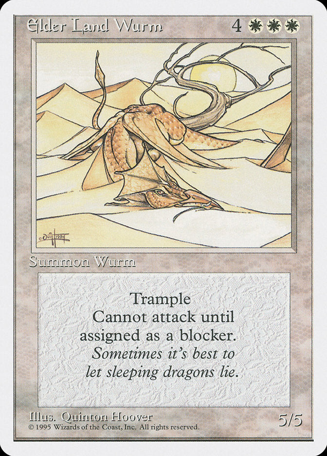 Elder Land Wurm 24/378 (Fourth Edition)  | Good Games Modbury