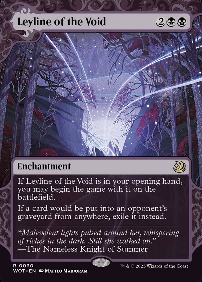 Leyline of the Void 30 (Wilds of Eldraine: Enchanting Tales)  - Showcase Foil | Good Games Modbury