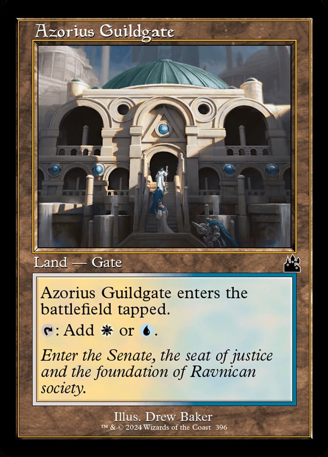 Azorius Guildgate 396/291 (Ravnica Remastered)  - Retro | Good Games Modbury
