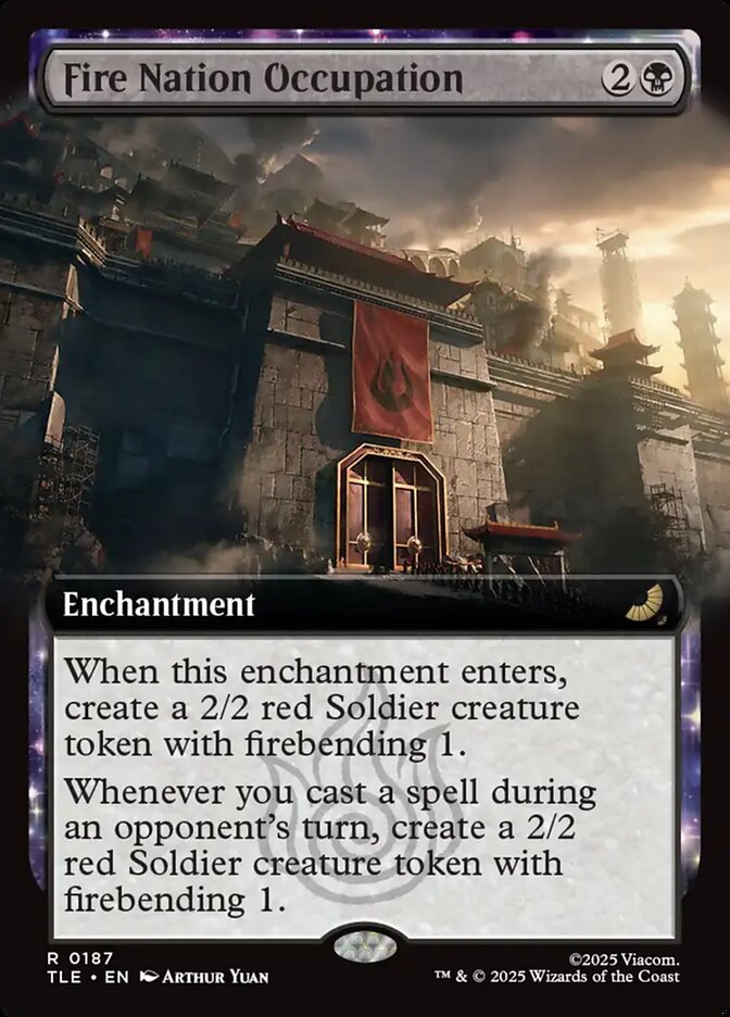Fire Nation Occupation  187/317 (Avatar: The Last Airbender: Eternal-Legal)  - Extended Art Foil | Good Games Modbury