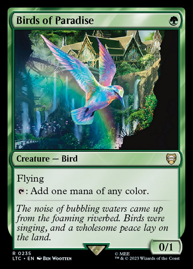 Birds of Paradise 235/347 (Commander: The Lord of the Rings: Tales of Middle-earth)  | Good Games Modbury