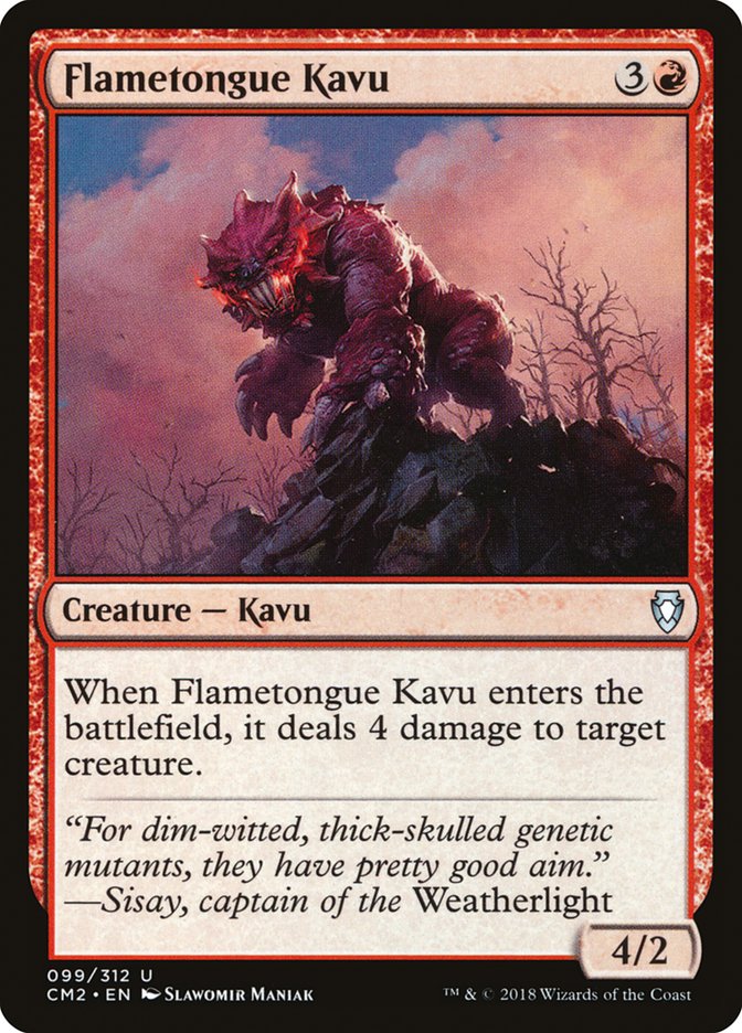 Flametongue Kavu 99/312 (Commander Anthology Volume II)  | Good Games Modbury