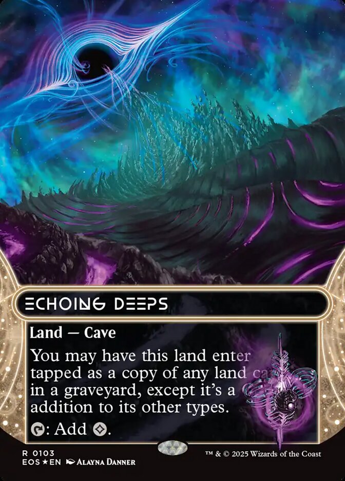 Echoing Deeps 103/45 (Edge of Eternities: Stellar Sights)  - Borderless Galaxy Foil | Good Games Modbury